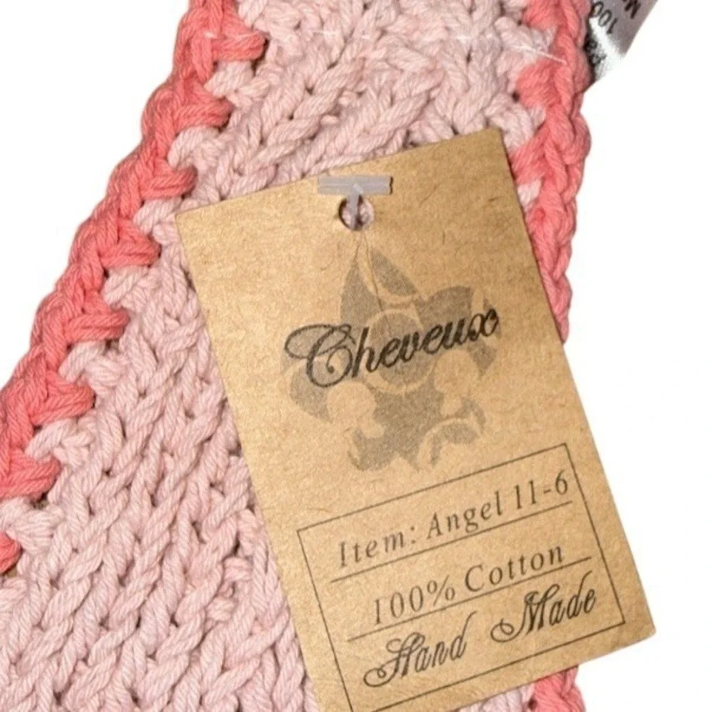 C.C Exclusives Headband Ear Warmer Pink Boho Handmade Crochet Flower lot of 12